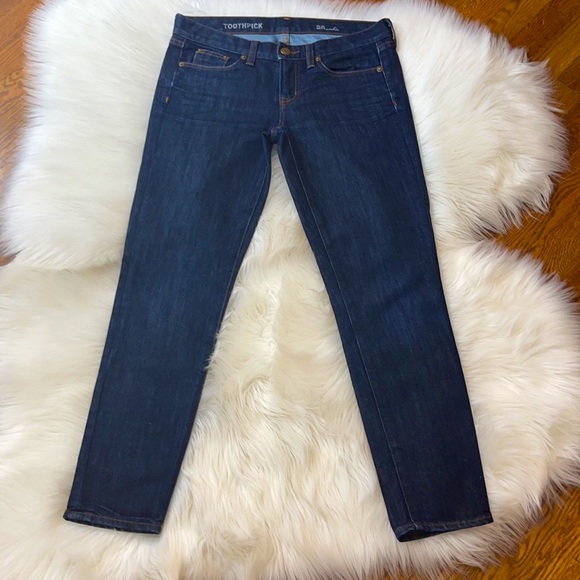 J. Crew Toothpick Ankle Jeans in Classic Wash - Picture 2 of 6